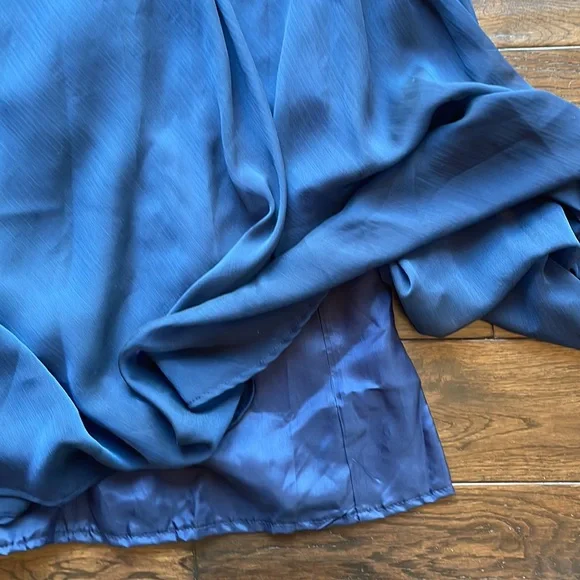 Monique Lhullier navy blue strapless gown prom bridesmaid size 8 - Picture 9 of 9